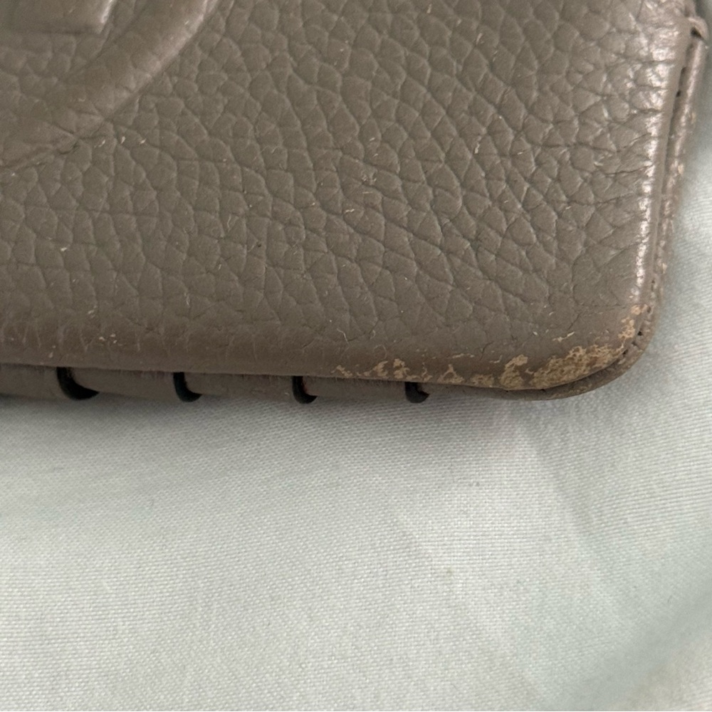 Tory Burch Perry Bombe Card Case Small Leather Wristlet in Taupe - Picture 6 of 7